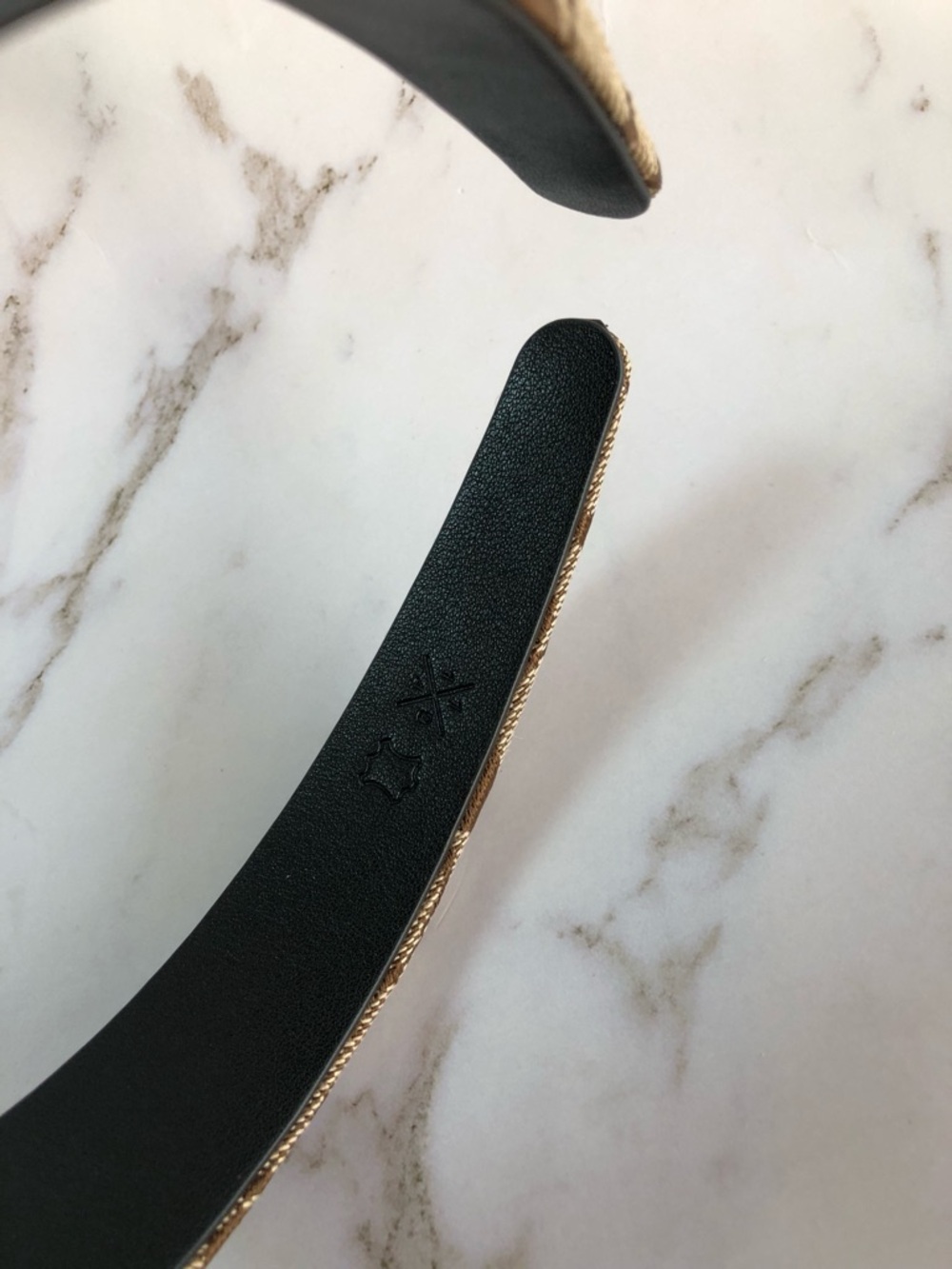 Coach Brown Signature Jacquard Padded Headband - Picture 10 of 10